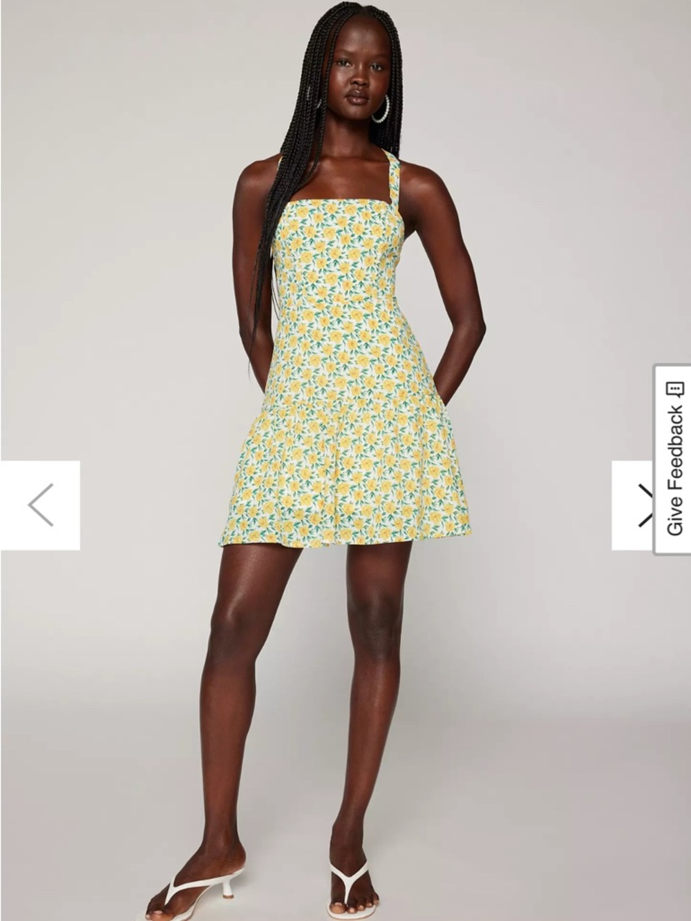 Urban Outfitters - Yellow Floral Mini Dress